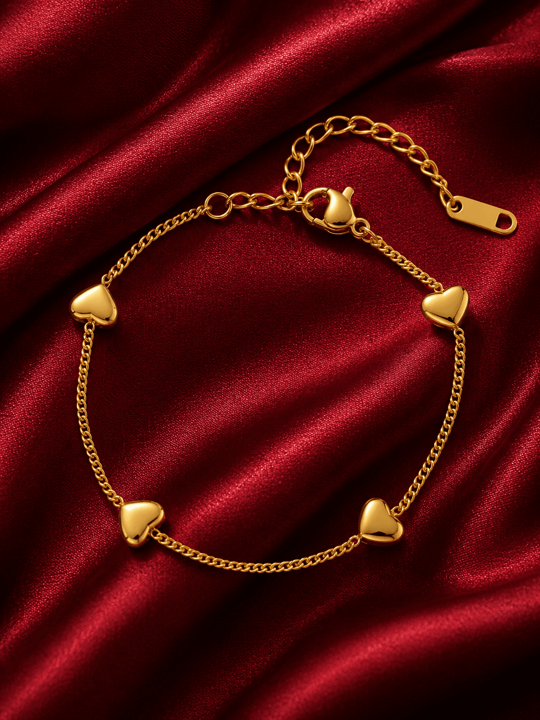 Aurelia Quattro Bracelet — Anti-Tarnish Gold · Four-strand Chain