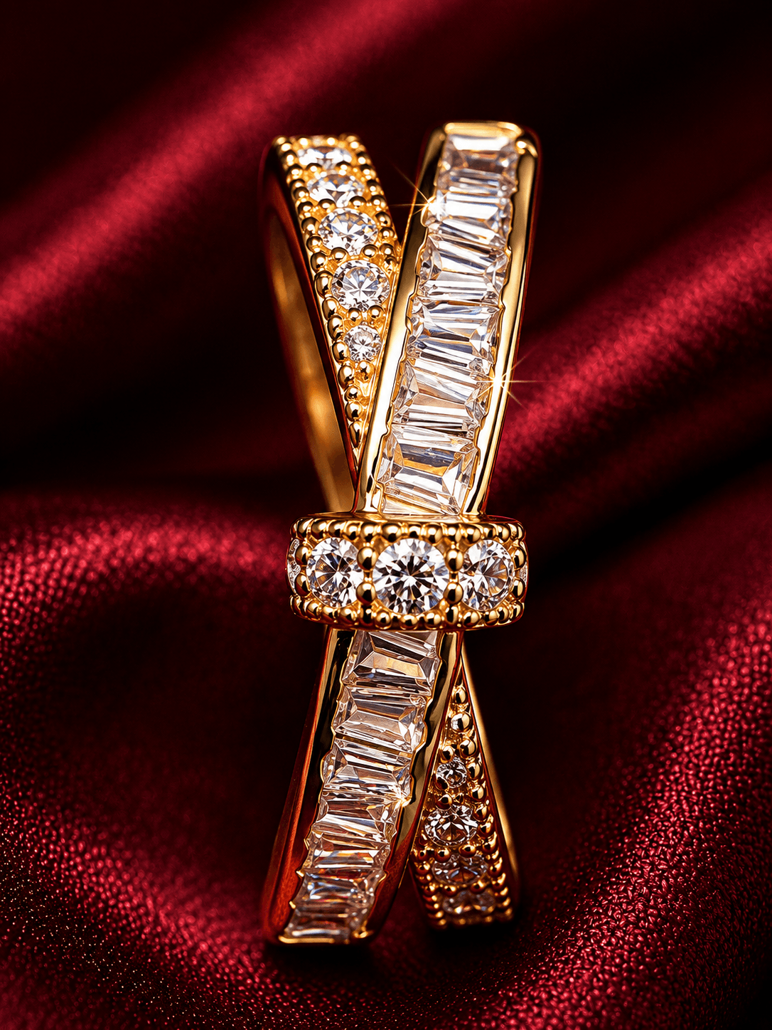 Aurelia Knot Ring — alternate view