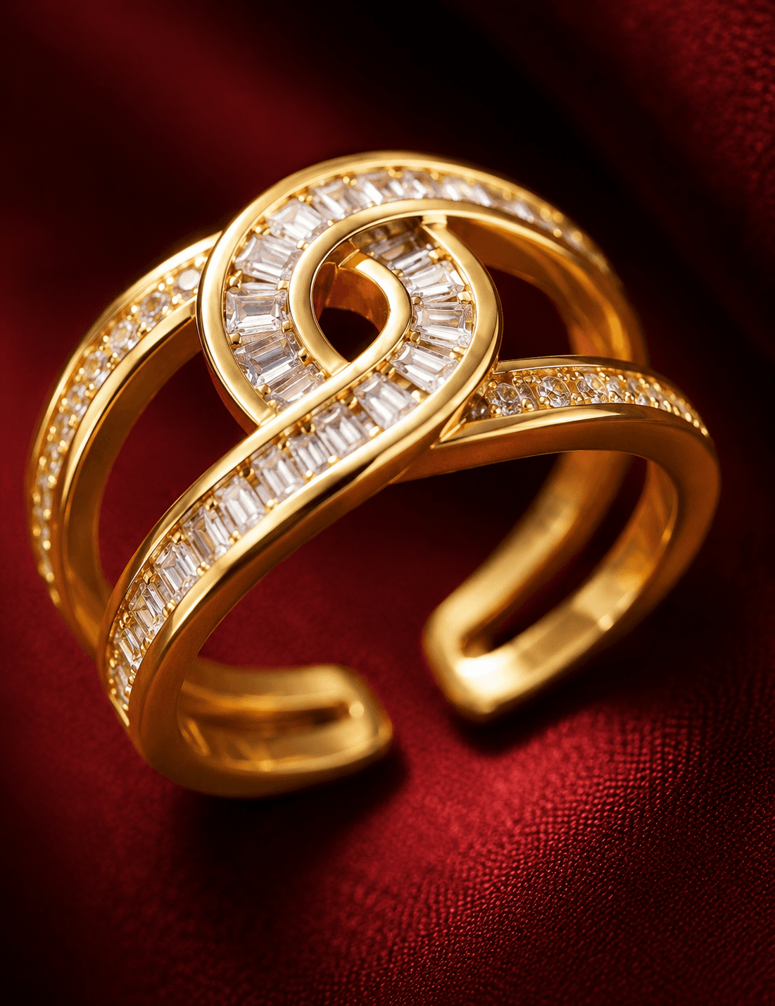 Divina Twist Ring — alternate view
